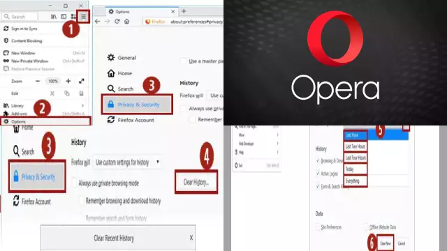 How to Clear Your Browser History on Opera