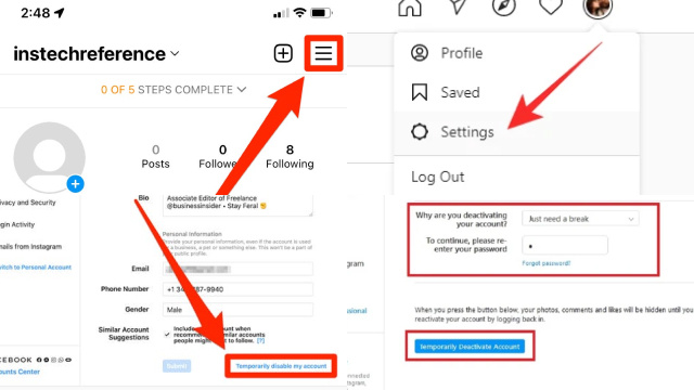 How to Deactivate Your Instagram Account Temporarily