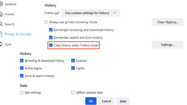 How to Delete Incognito History on Firefox