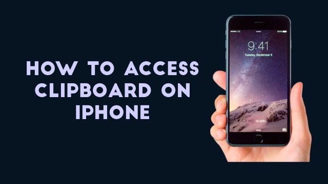 How to access clipboard on iphone