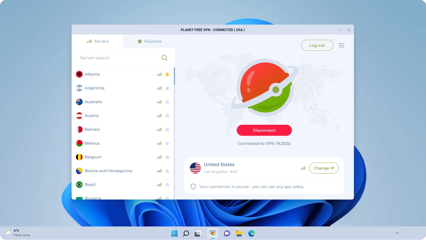 Windows VPN Planet VPN