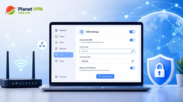 how to change dns settings