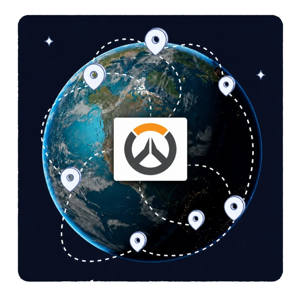 استخدام VPN للعبة Overwatch