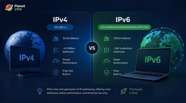 what is the difference between ipv6 and ipv6