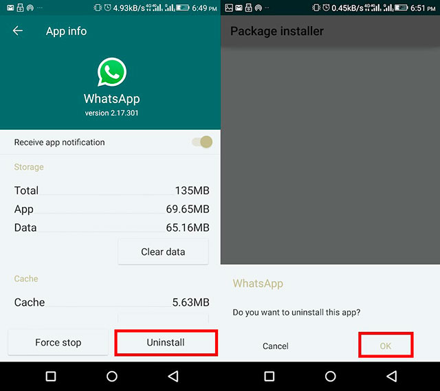 How to Delete Whatsapp 3