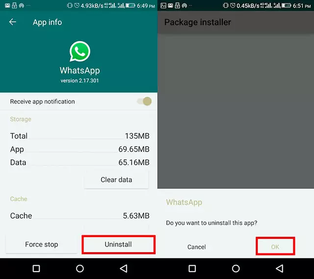 How to Delete Whatsapp 3