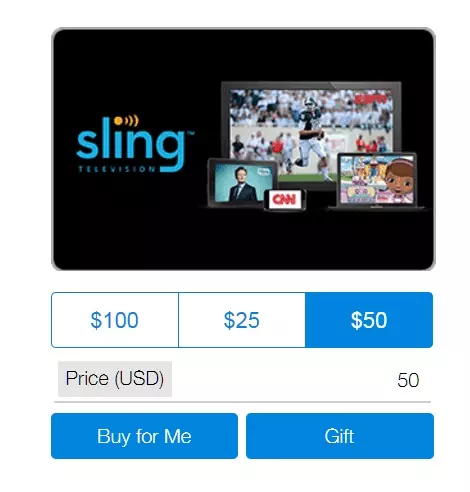 оплата месячной подписки Sling TV для просмотра сериалов HBO