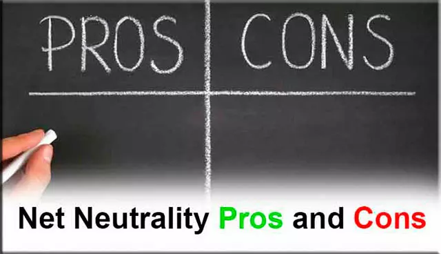 net neutrality pros and сons