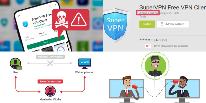 Причины удаления SuperVPN из Play Store: Опасности MITM-атак