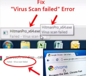How to fix Virus Scan Failed Error