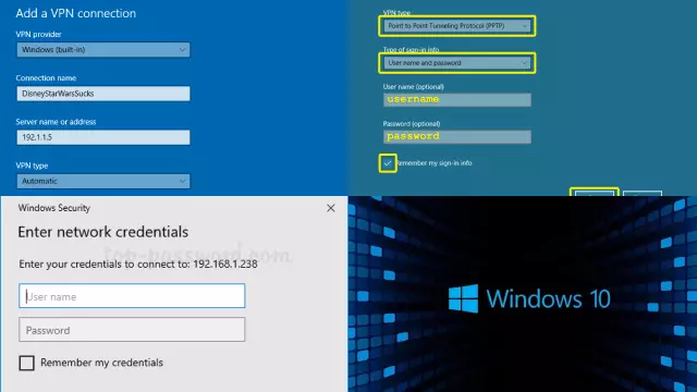 Troubleshooting common issues with manual VPN configuration on Windows 10