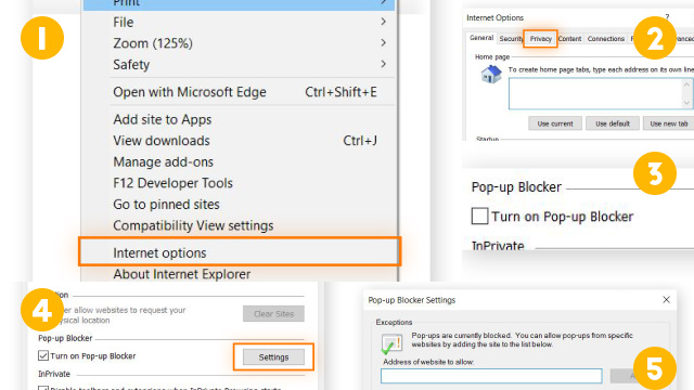 How to Turn On or Off the Pop-Up Blocker in Internet Explorer