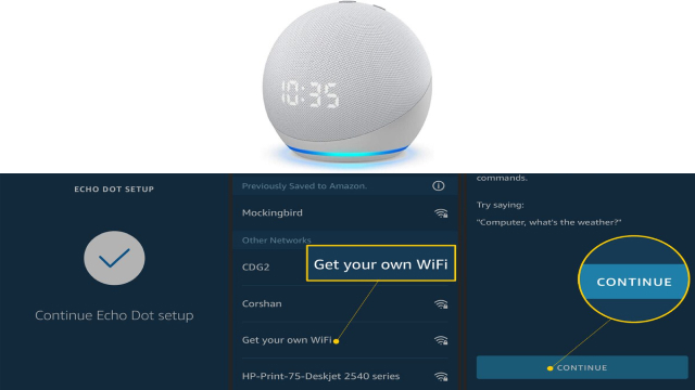 Connecting your Amazon Echo to Wi-Fi