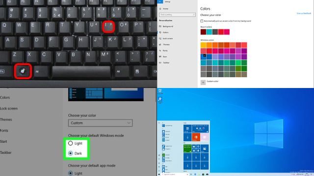 Disabling Dark Mode in Windows 10