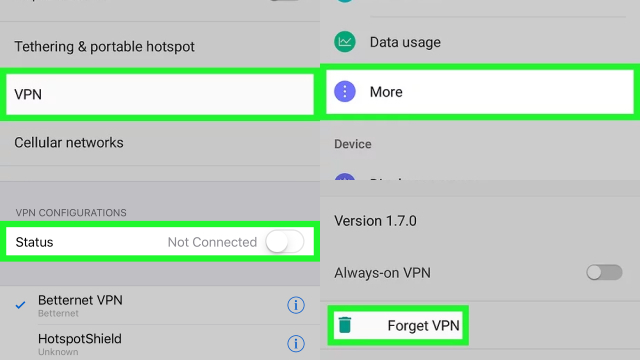 How to Disable VPN on Android Devices