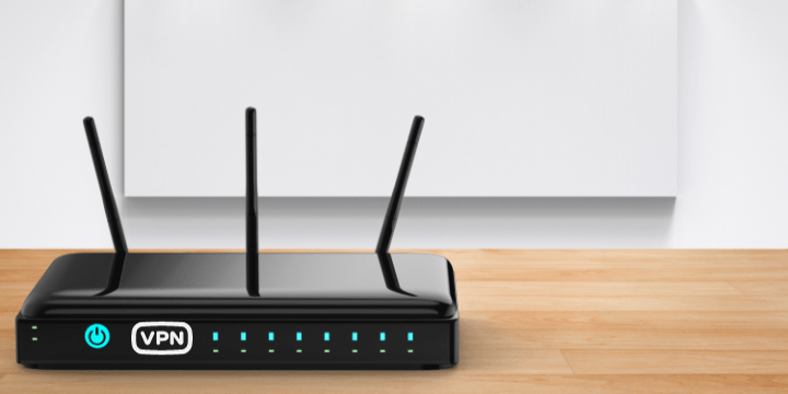 Check VPN Router Compatibility. Photo of router connected to a VPN
